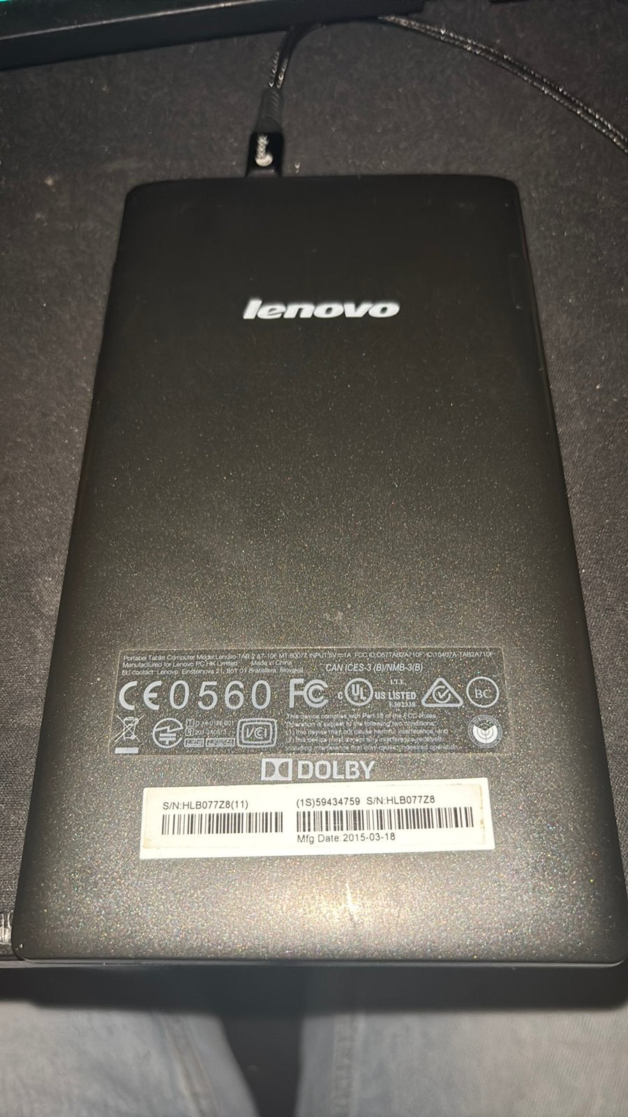 Lenovo tablet, Computers en Software, Windows Tablets, Gebruikt, Ophalen of Verzenden, 7 inch of minder, Wi-Fi