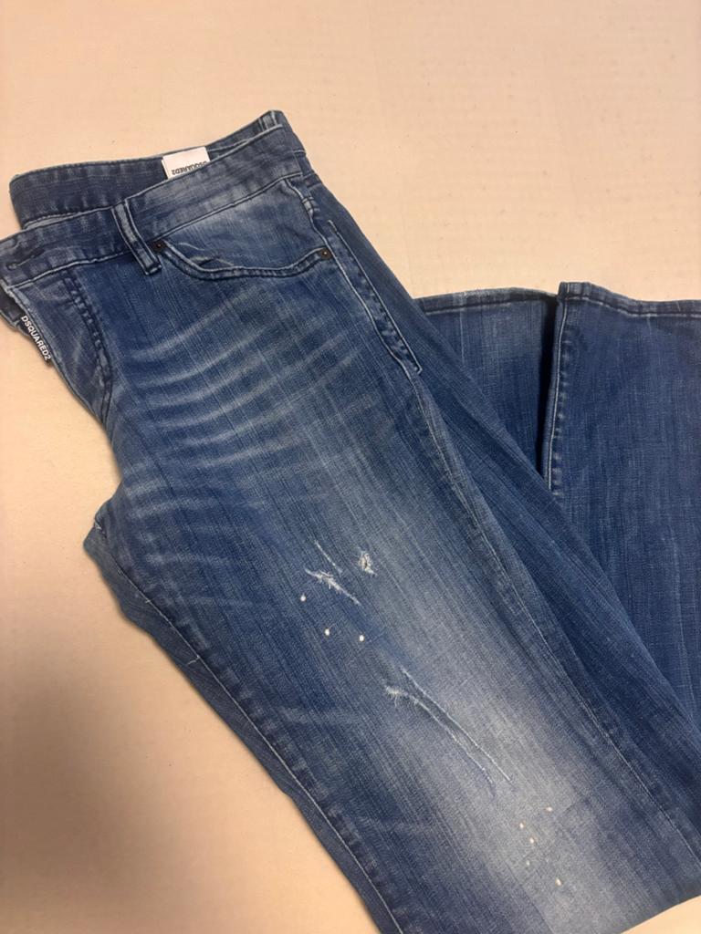 Dsquared2 spijkerbroek - Zo goed als nieuw, Kleding | Heren, Ophalen of Verzenden, Zo goed als nieuw, Blauw, W36 - W38 (confectie 52/54)