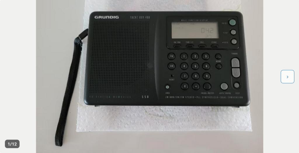 Grundig Yachtboy 400 Wereldontvanger., Audio, Tv en Foto, Radio's, Ophalen, Zo goed als nieuw, Wereldontvanger