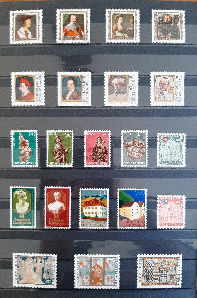 3 Kaarten Postzegels Liechtenstein Nr. 4 Postfris, Ophalen, Overige landen, Postfris
