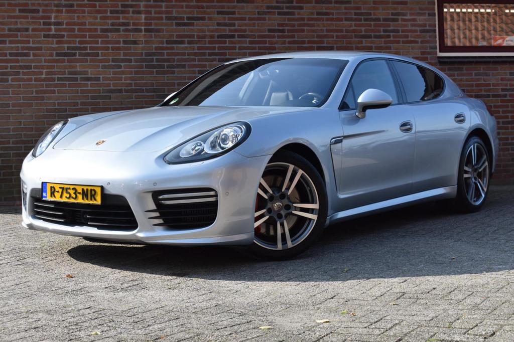 Porsche Panamera 4.8 Turbo '13 Sport Chrono Leder Navi Clima, Euro 5, Gebruikt, 4 stoelen, 520 pk