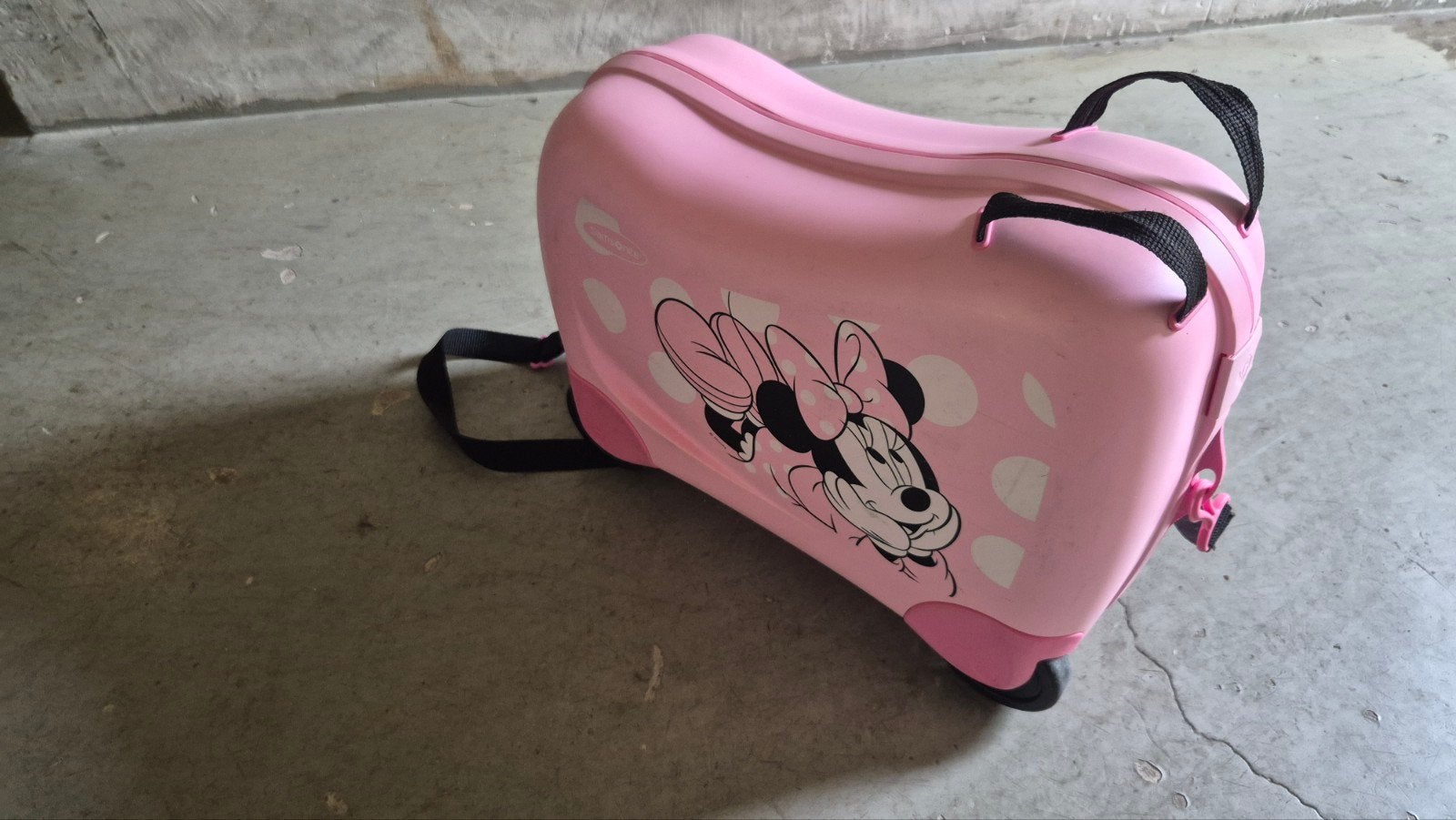 Samsonite Disney Minnie Mouse Kinderkoffer Roze, Ophalen, Gebruikt, Hard kunststof, Wieltjes