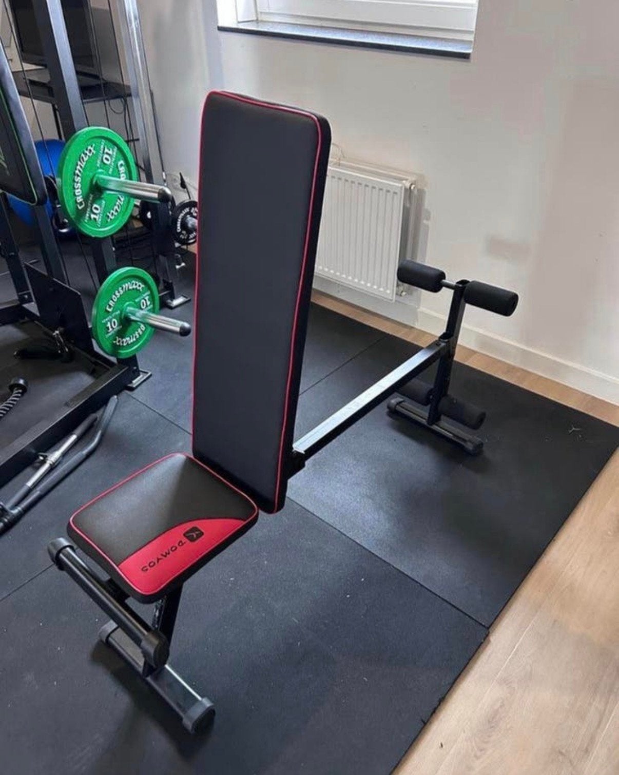 Verstelbare Domyos 500 fitnessbank / halterbank, Ophalen, Zo goed als nieuw, Fitnessbank