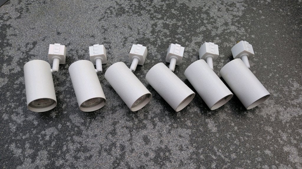 6 stuks Philips EasyLink spot railverlichting Zilo wit, Overige materialen, GU10, Dimbaar, Nieuw