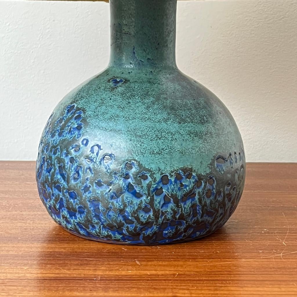 Scandinavisch keramiek studio pottery tafellamp jaren 50 60, Gebruikt, Mobach, Studio Pottery, Ophalen of Verzenden