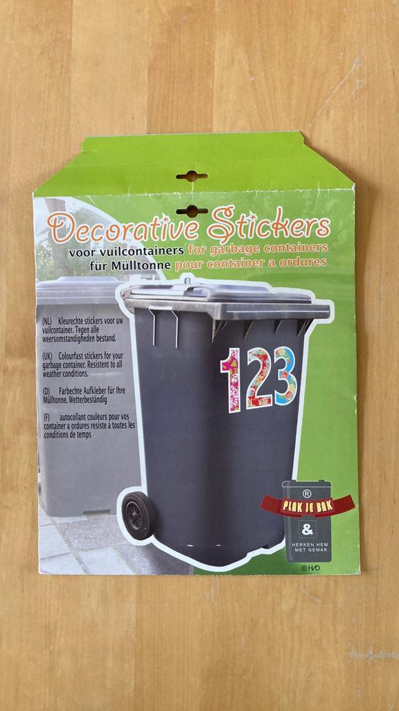 Container stickers, cijfers en letters, Ophalen, Meerdere stickers