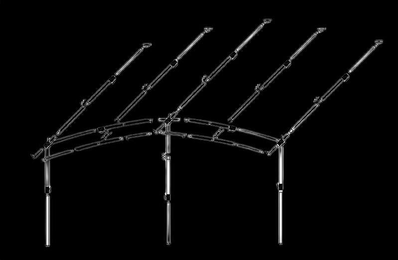 Aluminium frame voortent Dorema maat 13-15, Ophalen