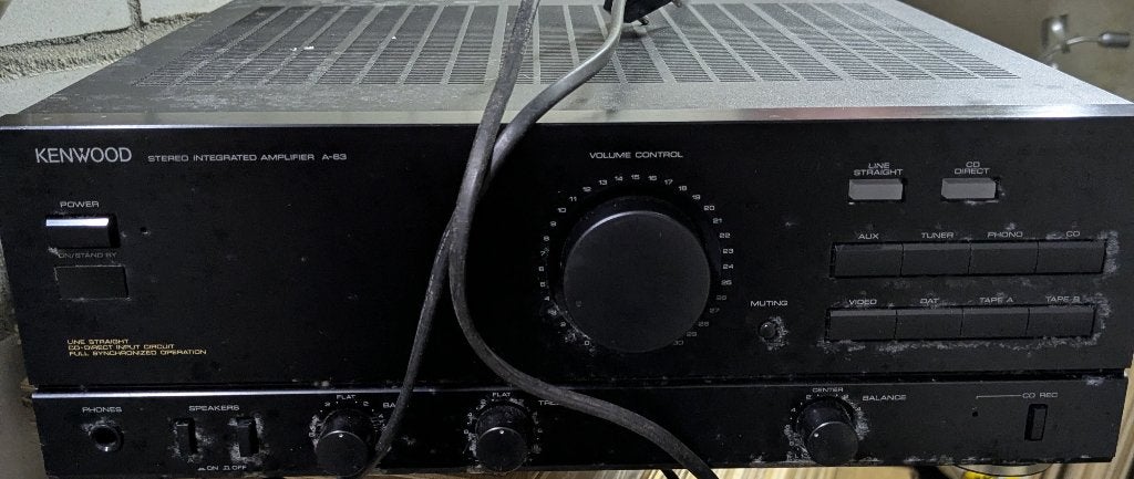 Kenwood A-63 Stereo Geïntegreerde Versterker, Gebruikt, 60 tot 120 watt, Stereo, Ophalen