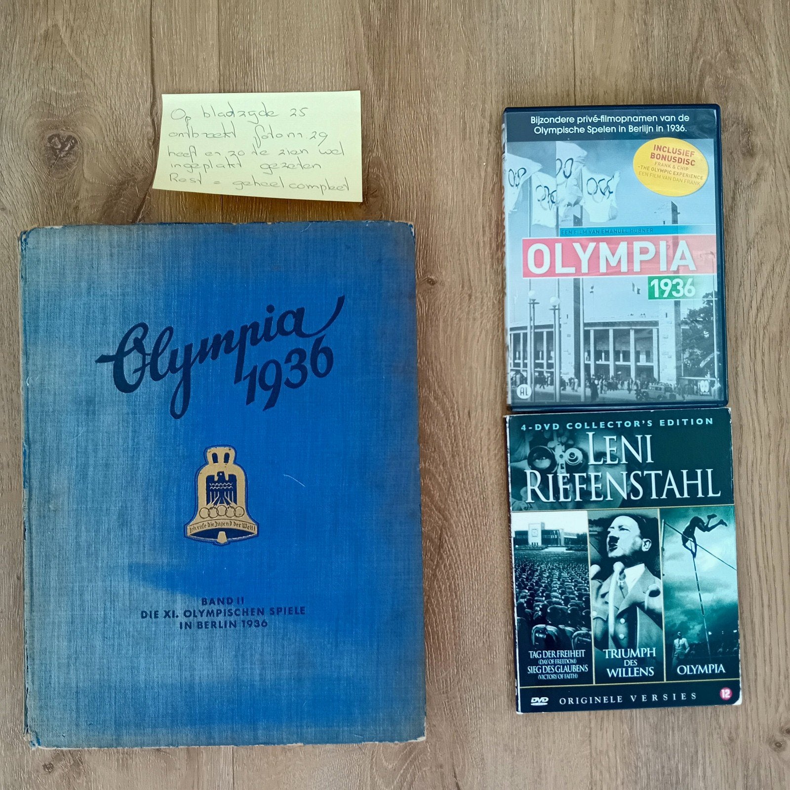 Olympia 1936 Band 2 + Leni Riefenstahl DVD's, Boeken, Ophalen of Verzenden, Gelezen, Balsport