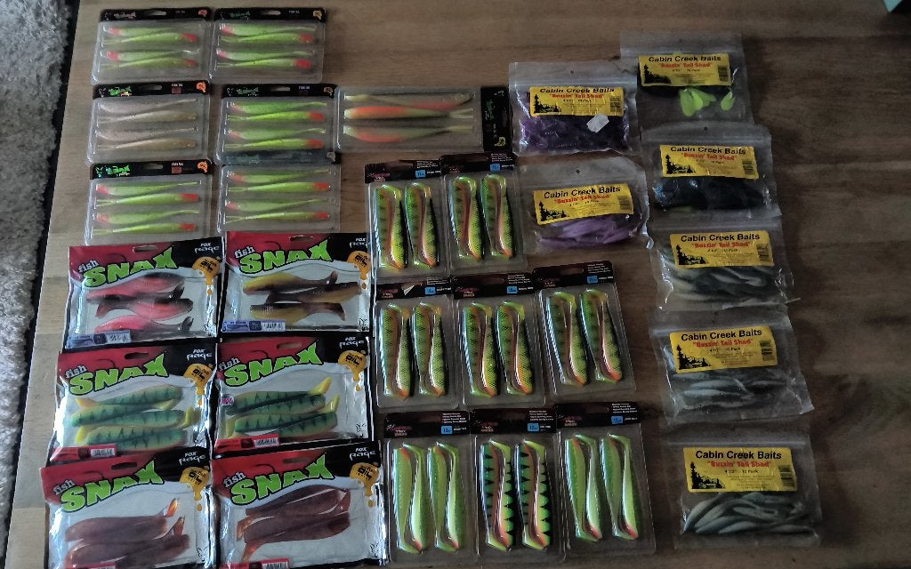 28 Fox Rage Snax Zander.Cabin Creek baits., Ophalen, Nieuw, Complete set