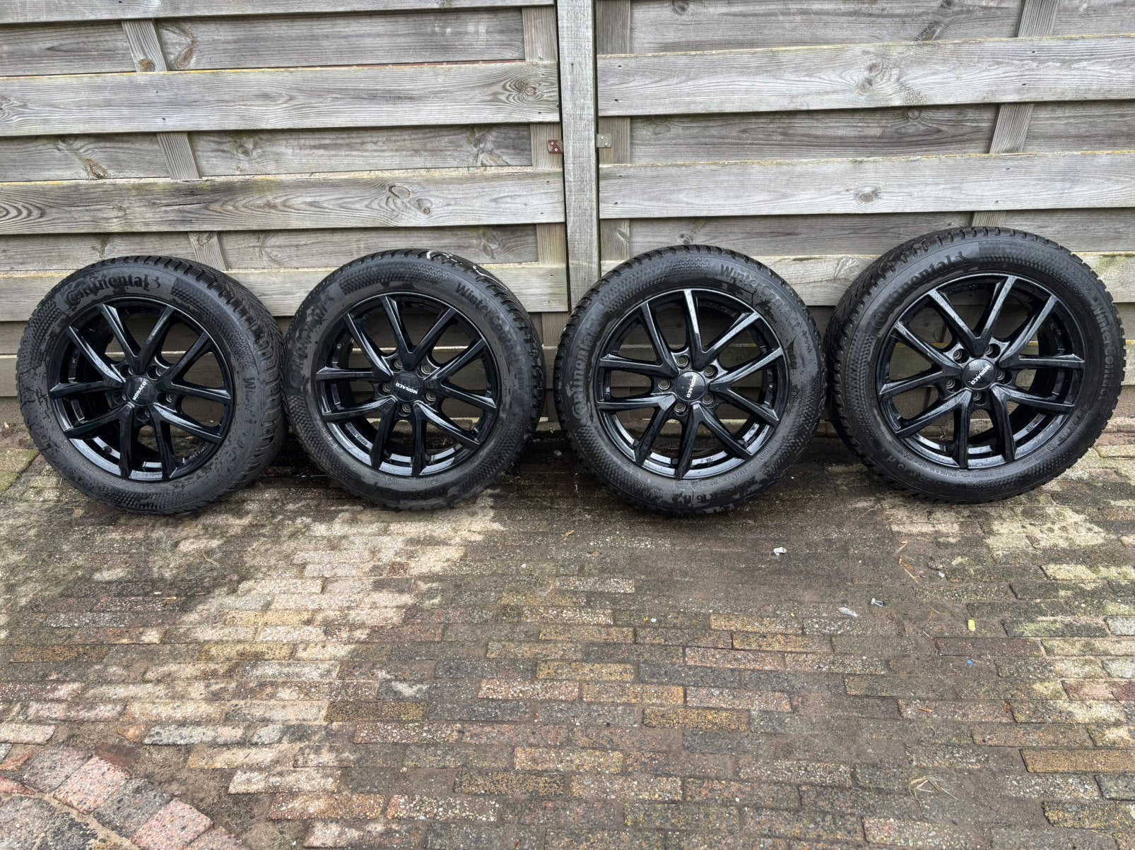 16 inch monaco Wheels velgen + winterbanden /Vw golf, Ophalen, Gebruikt