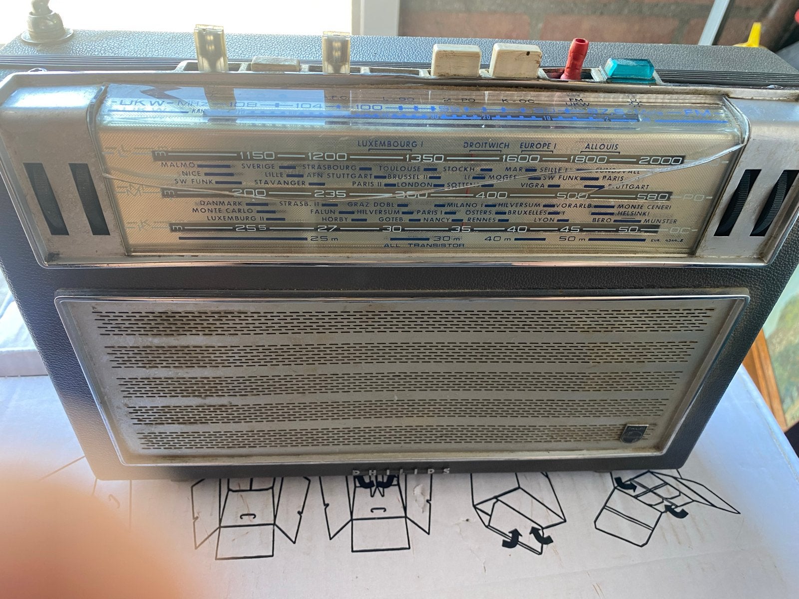 Philips Wereldontvanger L5W34T /01 Vintage Radio, Ophalen of Verzenden, Gebruikt, Wereldontvanger