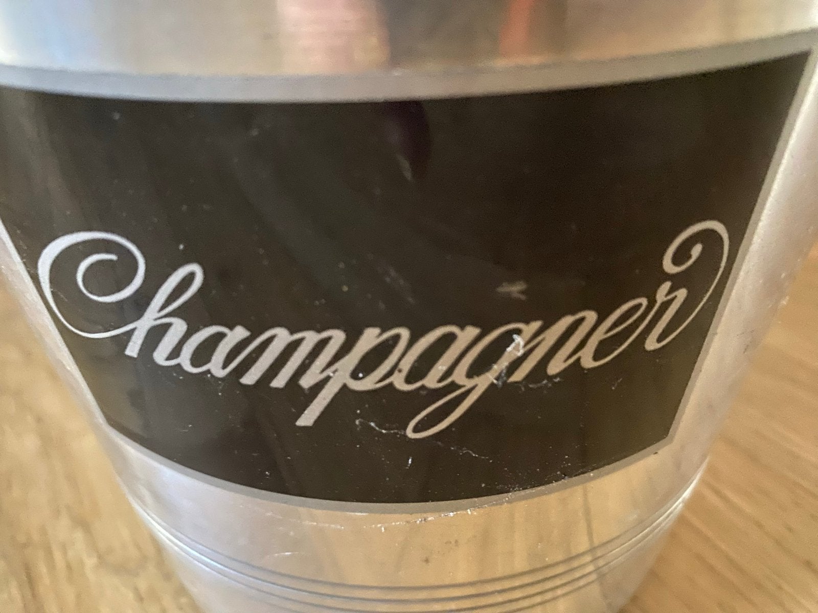 Vintage Champagnekoeler - Metaal, Huis en Inrichting, Woonaccessoires | Overige, Vintage, Gebruikt, Ophalen of Verzenden, Metaal