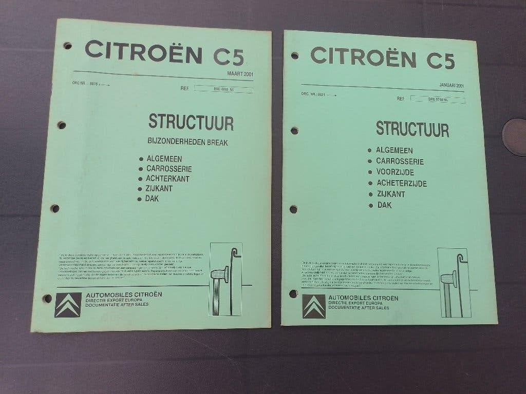 Citroen C5 dealer werkplaatsboeken Carrosseriewerk, Ophalen of Verzenden, Gelezen, Citroën