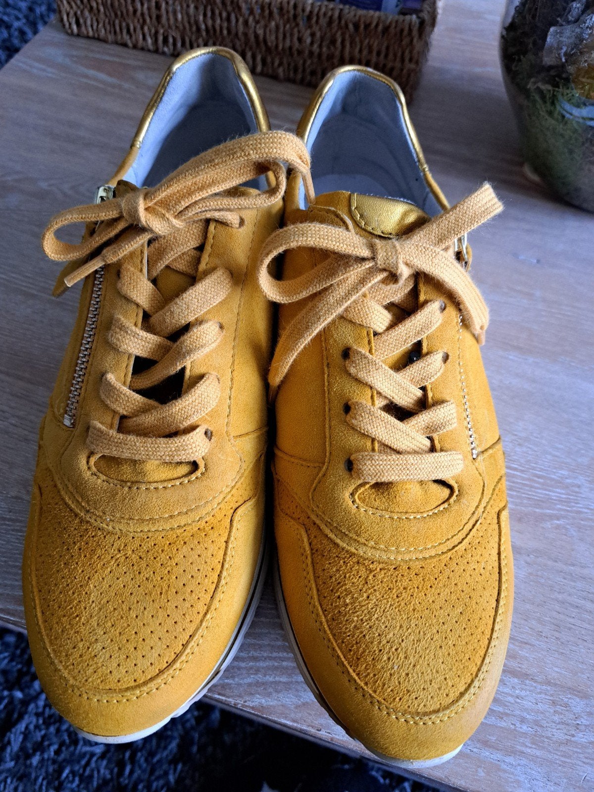 Gabor comfort sneakers geel - maat 6 H ( 39), Geel, Gabor, Ophalen of Verzenden, Sneakers of Gympen