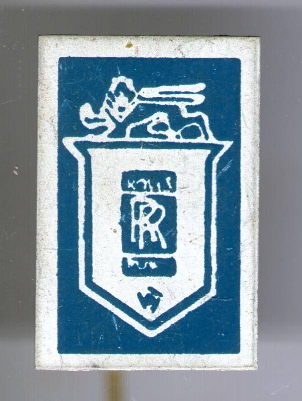 Rolls Royce blauw op blik auto speldje ( C_218 ), Verzenden, Zo goed als nieuw, Transport, Speldje of Pin