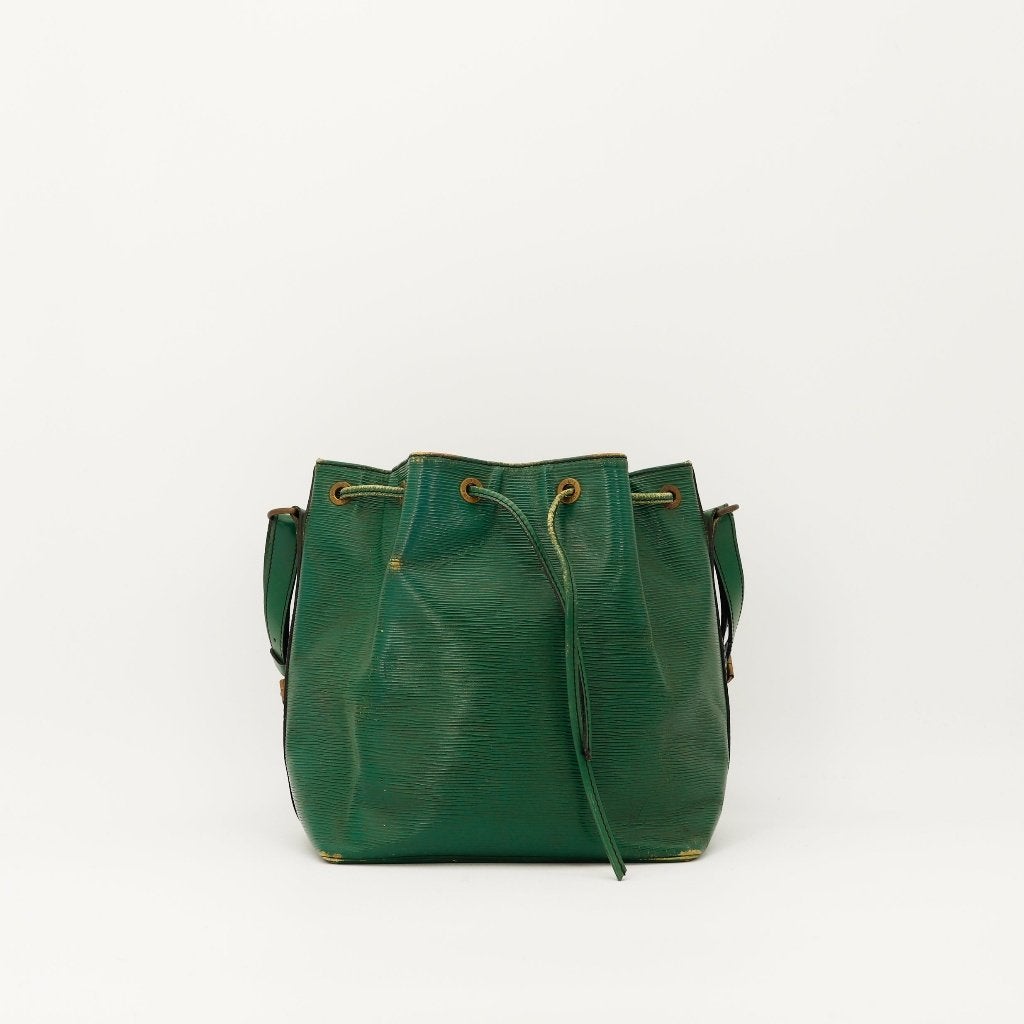 Louis Vuitton Petit Noé in groen Épi handtas, Verzenden, Gebruikt, Groen, Handtas