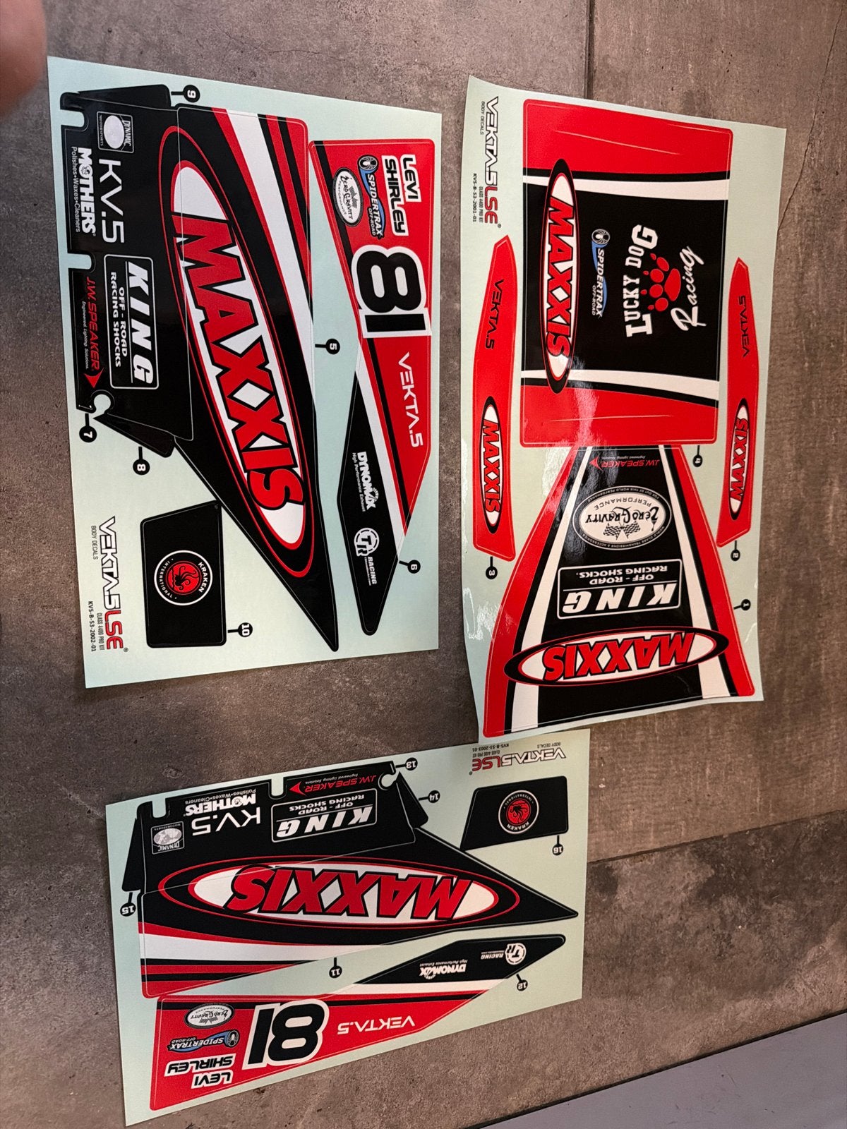 Kraken Vekta Maxxis Stickerset Origineel splinternieuw, Ophalen, Nieuw