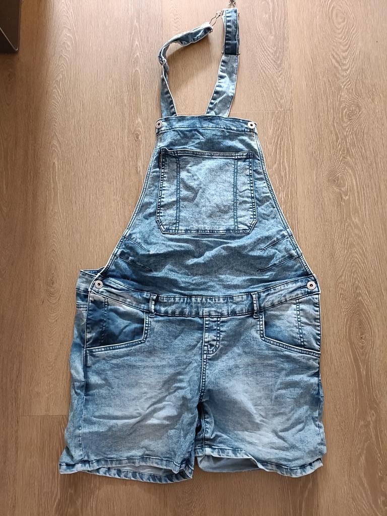 Zwangerschaps tuinbroek kort - Prenatal - Maat 42, Ophalen, Overige typen, Blauw, Maat 42/44 (L)