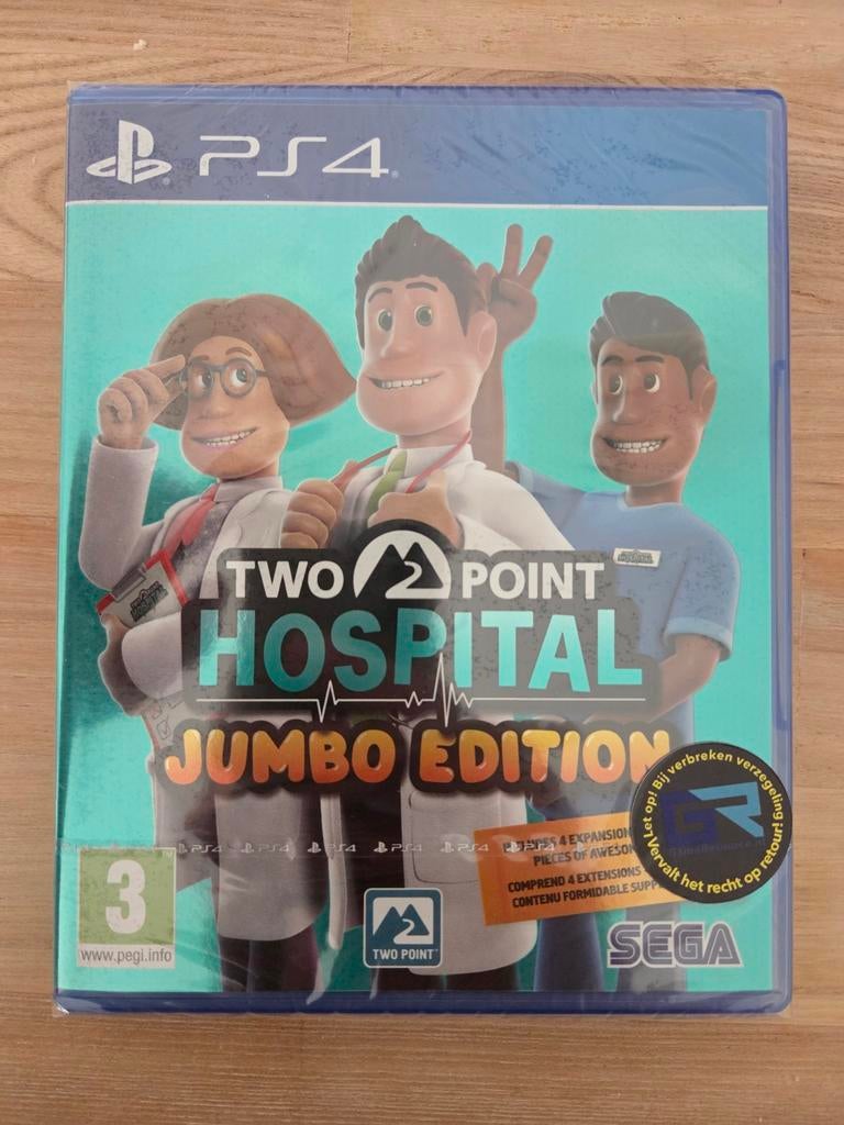 Two Point Hospital Jumbo Edition PS4 - Nieuw in seal, Spelcomputers en Games, Games | Sony PlayStation 4, 1 speler, Nieuw, Ophalen of Verzenden