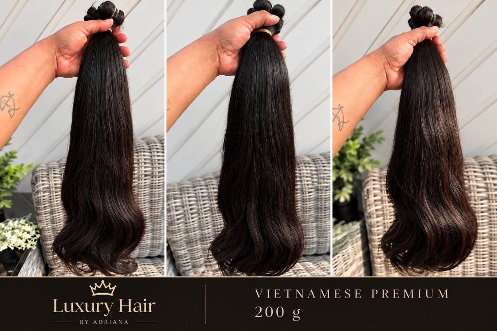 Vietnamese Premiun Human hair 60cm 100g Echt Mensenhaar, Ophalen of Verzenden, Nieuw, Pruik of Haarverlenging