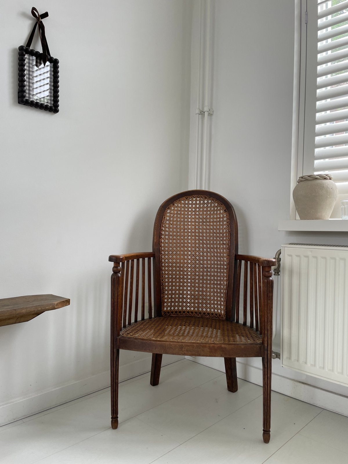 Antieke fauteuil, Huis en Inrichting, Fauteuils, Gebruikt, 50 tot 75 cm, Minder dan 75 cm, Ophalen