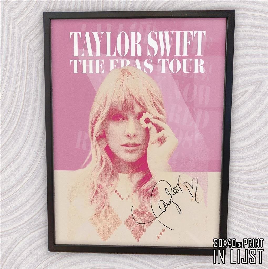 TAYLOR SWIFT the Eras Tour muziek Poster in lijst, Verzenden, Nieuw, Overige typen