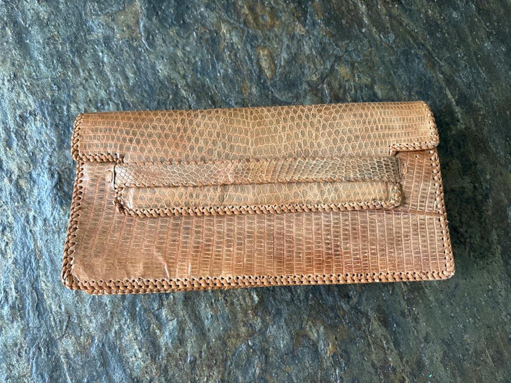 Nieuwe clutch van echt slangenleer, Ophalen of Verzenden, Zo goed als nieuw