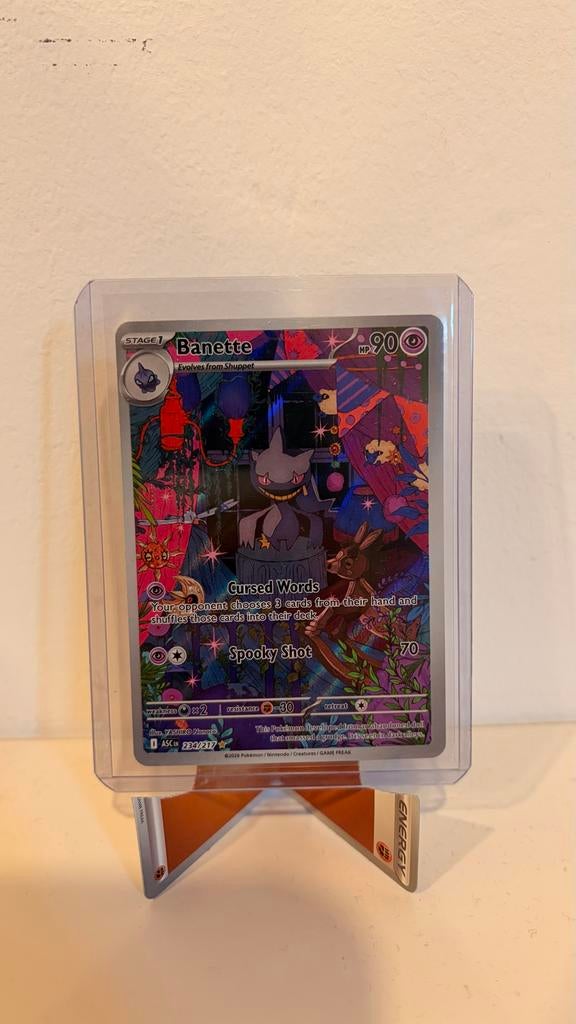 Banette 234/217 Illustration Rare Pokémon kaart, Ophalen of Verzenden, Zo goed als nieuw, Losse kaart
