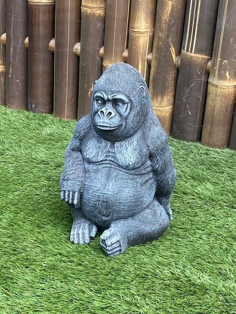 Gorilla, Tuin en Terras, Tuinbeelden, Ophalen, Nieuw, Beton, Dierenbeeld