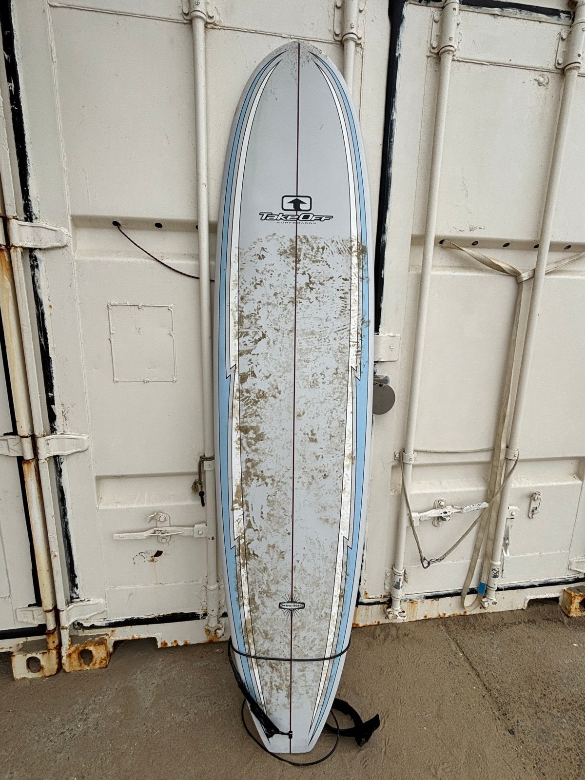 Take Off Minimal Surfboard 7'6" - Epoxy Custom, Watersport en Boten, Golfsurfen, Ophalen of Verzenden, Gebruikt, Funboard, Met vinnen