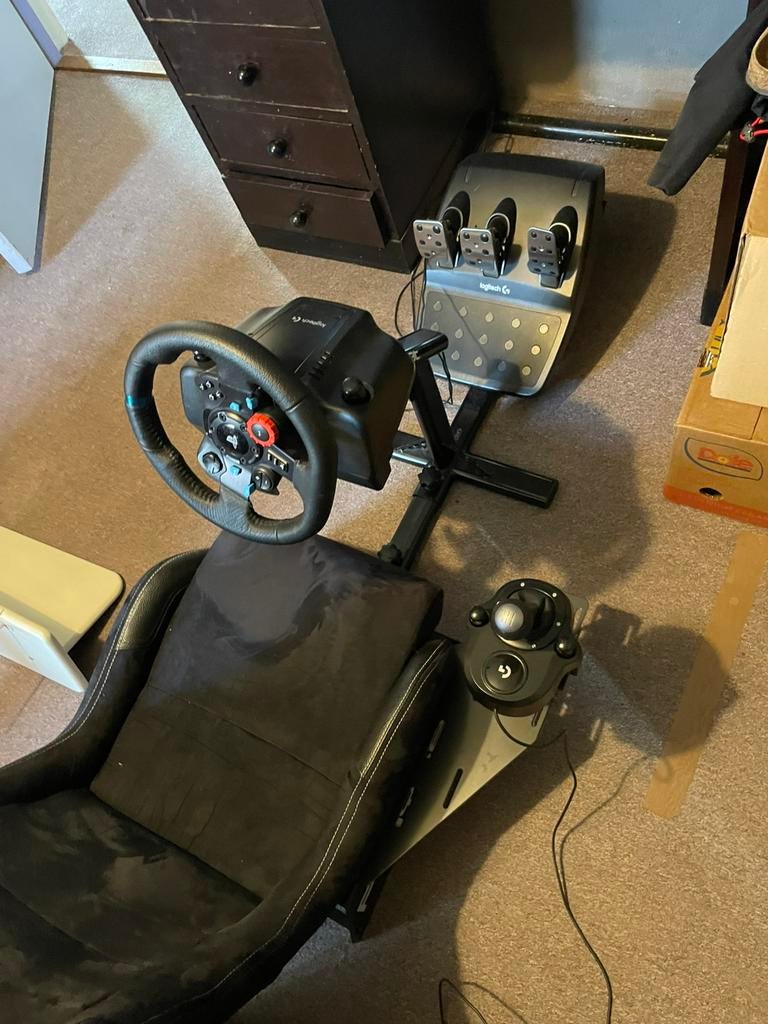 Playseat / racestoel logitech g29 +stuur + pendalen +shifter, Spelcomputers en Games, Spelcomputers | Sony PlayStation Consoles | Accessoires
