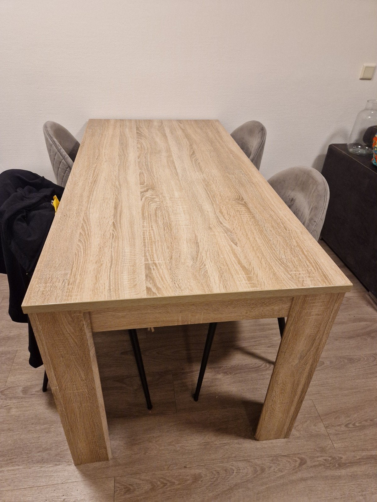 eetkamertafel + salontafel, Ophalen, Gebruikt, Vier personen, Rechthoekig