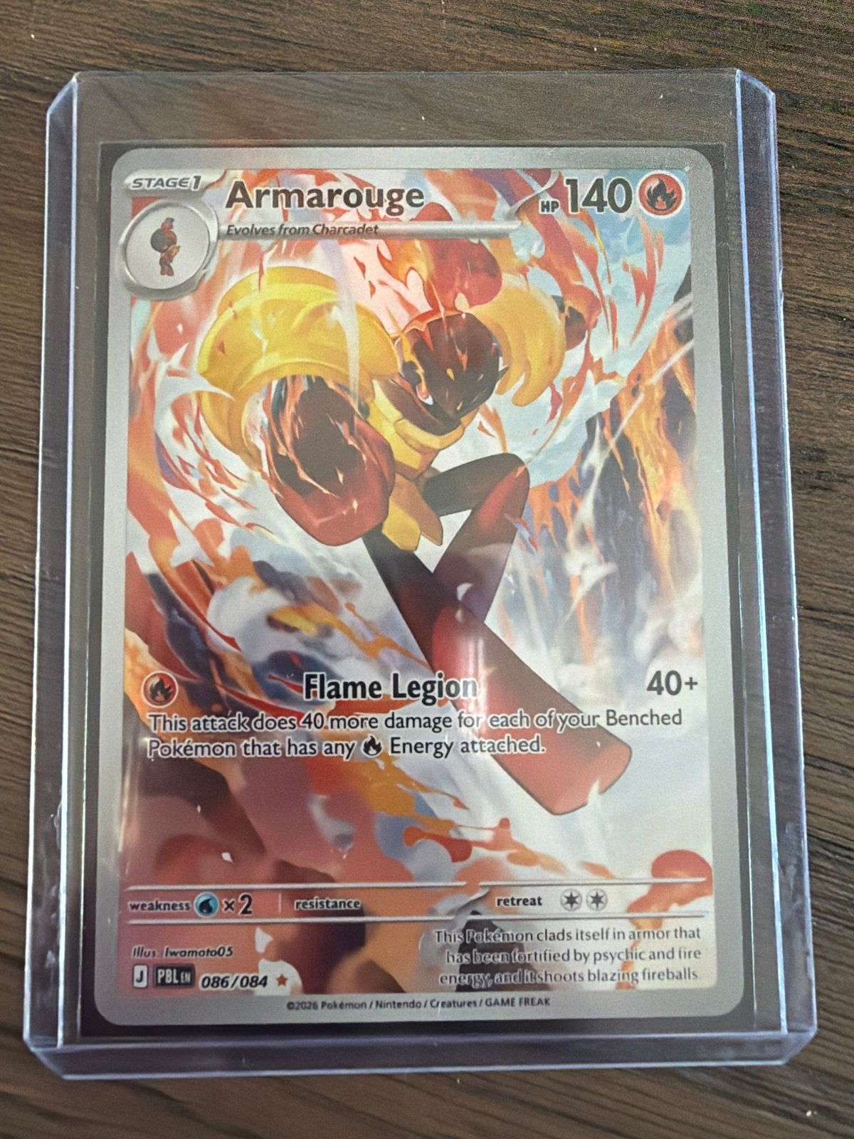 Armarouge Pokémon Kaart - 086/084 - Nieuwstaat, Ophalen of Verzenden, Zo goed als nieuw, Losse kaart