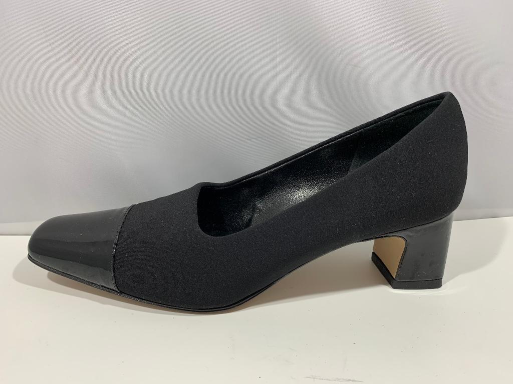 Amalfi by Rangoni, maat 39 sierlijke zwarte schoenen., Schoenen met lage hakken, Verzenden, Zwart, Rangoni