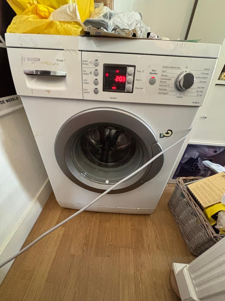 Bosch Maxx 7 WAE284A7NL/02 Wasmachine - Voorlader, Witgoed en Apparatuur, Wasmachines, Ophalen, Gebruikt, Voorlader, Kort programma