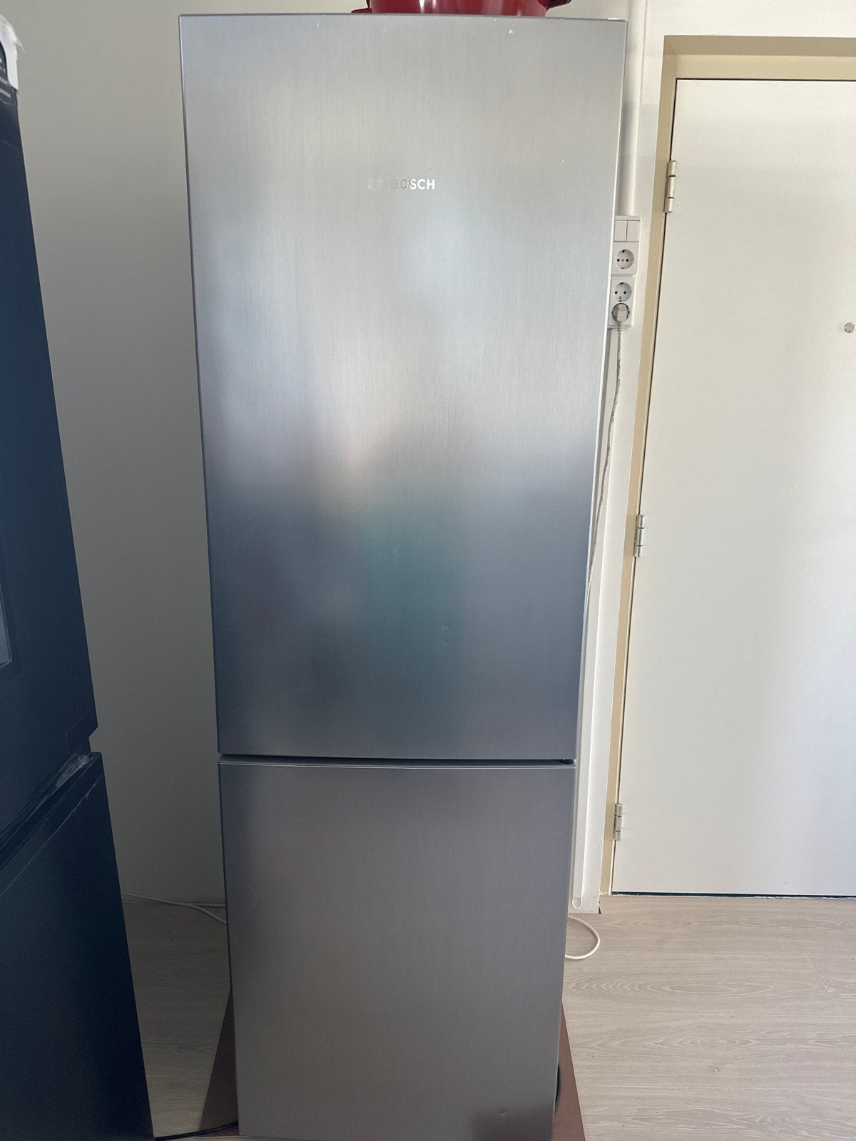 Bosch Koelkast met vriesvak - RVS look, Witgoed en Apparatuur, Koelkasten en IJskasten, Ophalen, 200 liter of meer, 60 cm of meer
