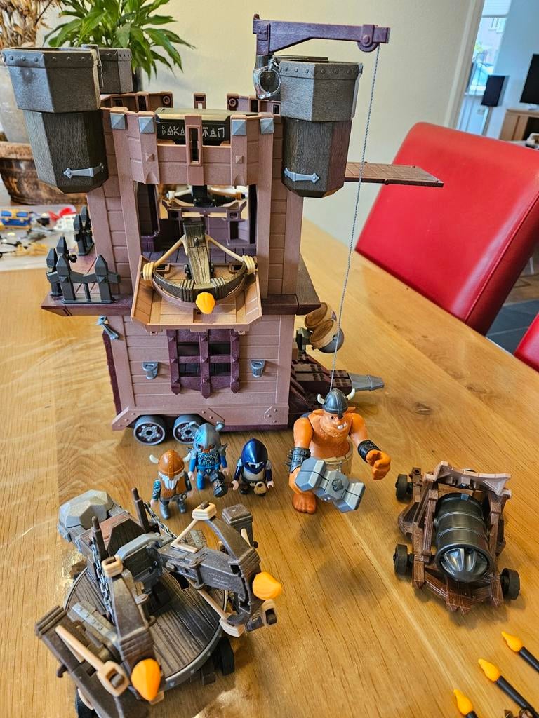 Playmobil Knights 9340 Reuzentrol met Dwergkatapult, Ophalen of Verzenden, Zo goed als nieuw