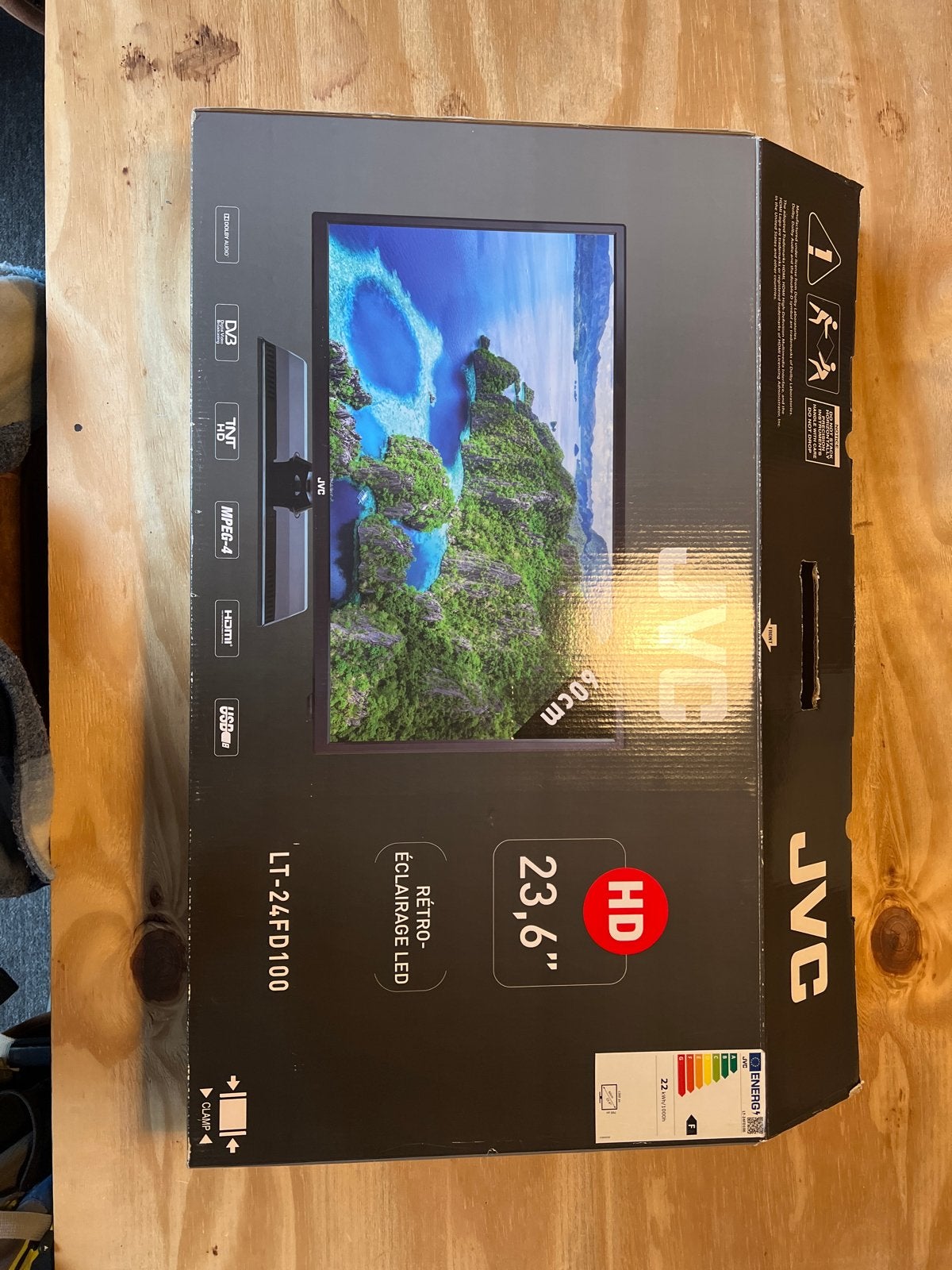 JVC LT-24FD100 HD LED TV 23.6 inch (60 cm), LED, Info@nl.jvckenwood.com, 50 Hz, HD Ready (720p)