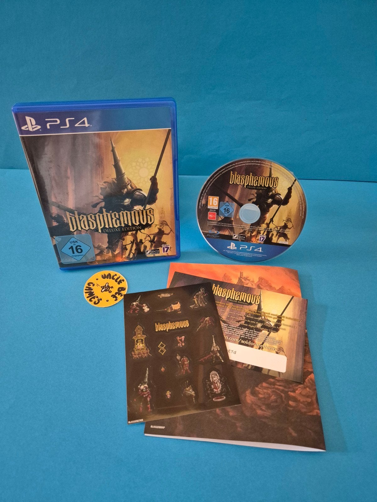 Blasphemous Deluxe Edition, Avontuur en Actie, 1 speler, Zo goed als nieuw, Team17 Digital Ltd, 3600 Park Avenue, Leeds, LS15 8TB, UK