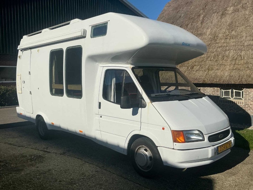 Ford camper 5 personen met unieke ramen!, Dakluik, Buscamper of Camperbus, Koelkast, Ford