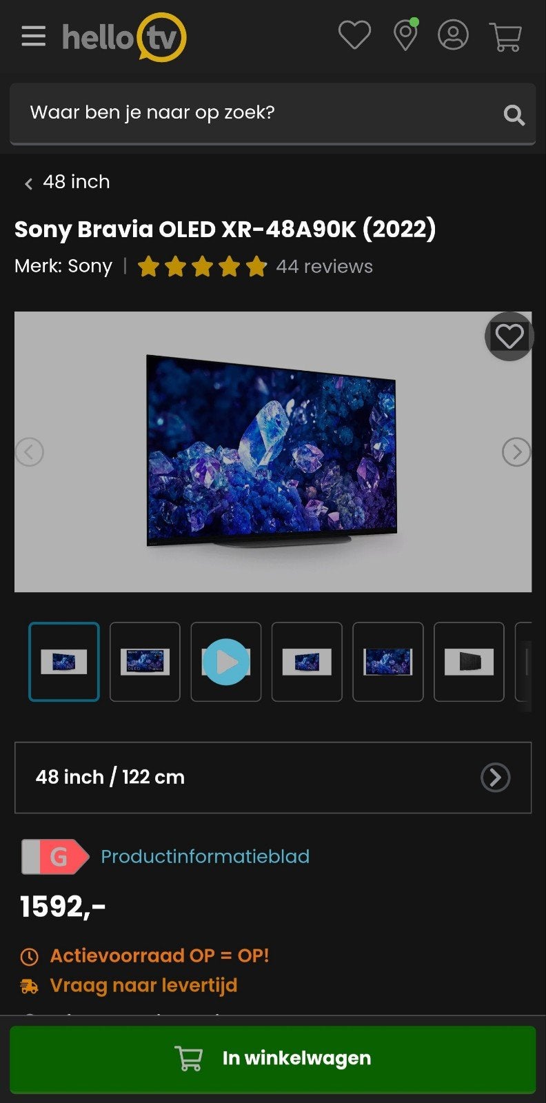 Foto 12 van Sony Bravia XR-48A90K – 48″ 4K OLED Google TV – 120Hz