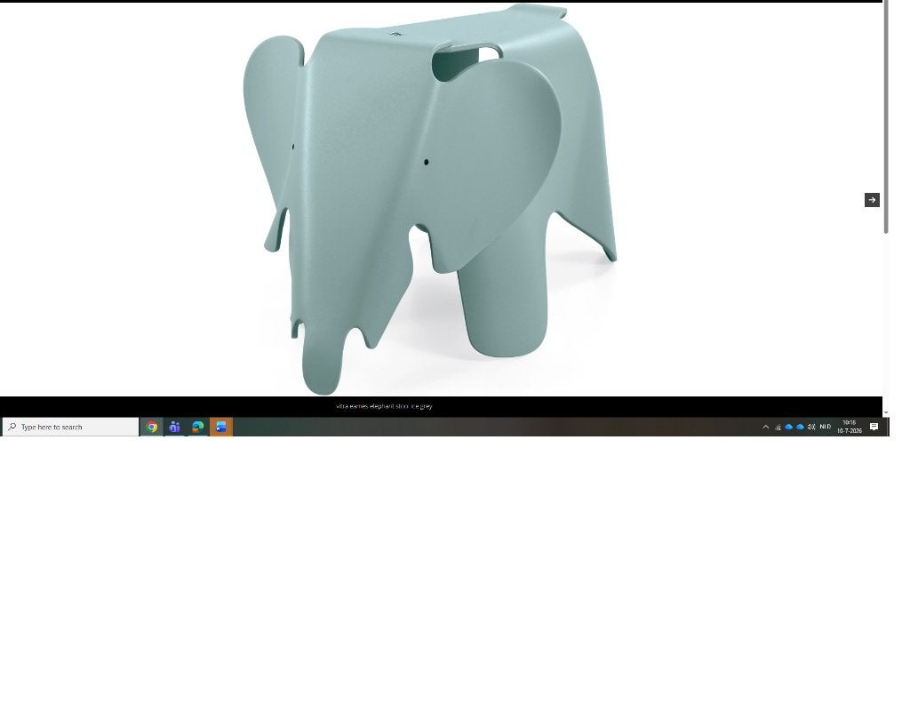Vitra Eames Elephant groot Ice Grey, Ophalen, Overige merken, Overige kleuren, Zo goed als nieuw
