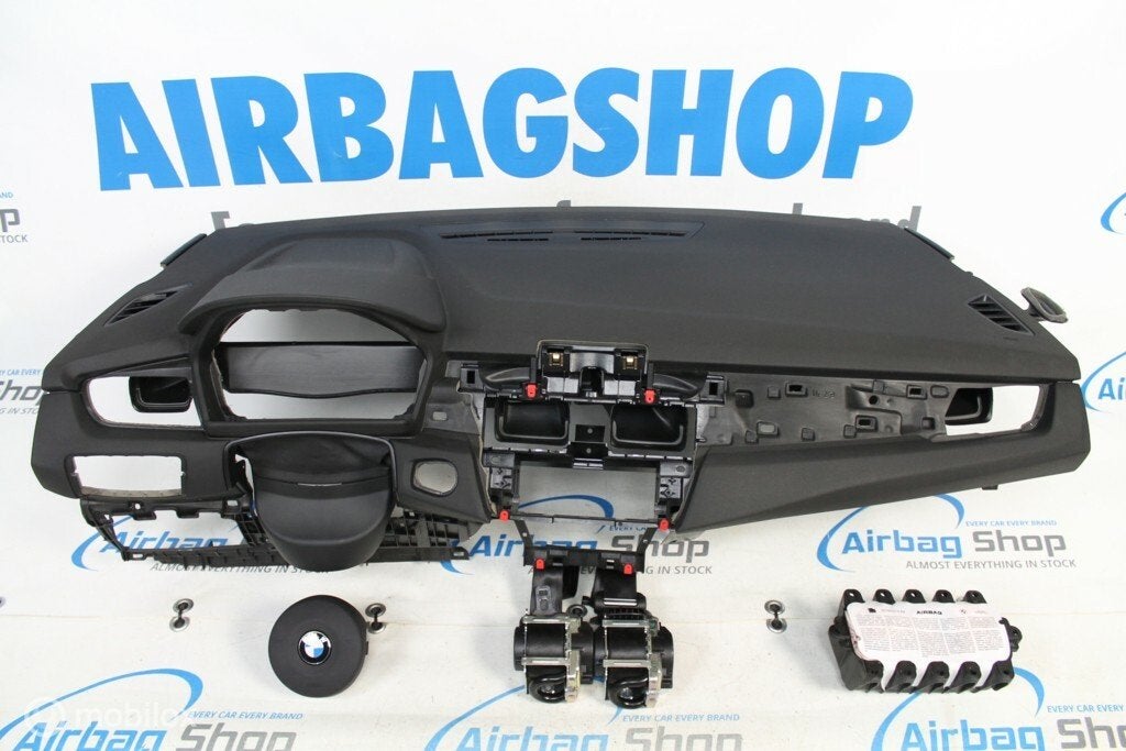 Airbag set - Dashboard M zwart BMW 2 F45 F46 (2013-heden), Gebruikt, Ophalen of Verzenden
