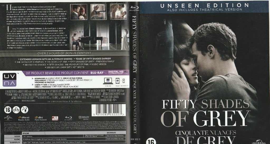 Fifty shades of grey blu ray ( ned. Ondert. ), Ophalen of Verzenden, Zo goed als nieuw, Science Fiction en Fantasy