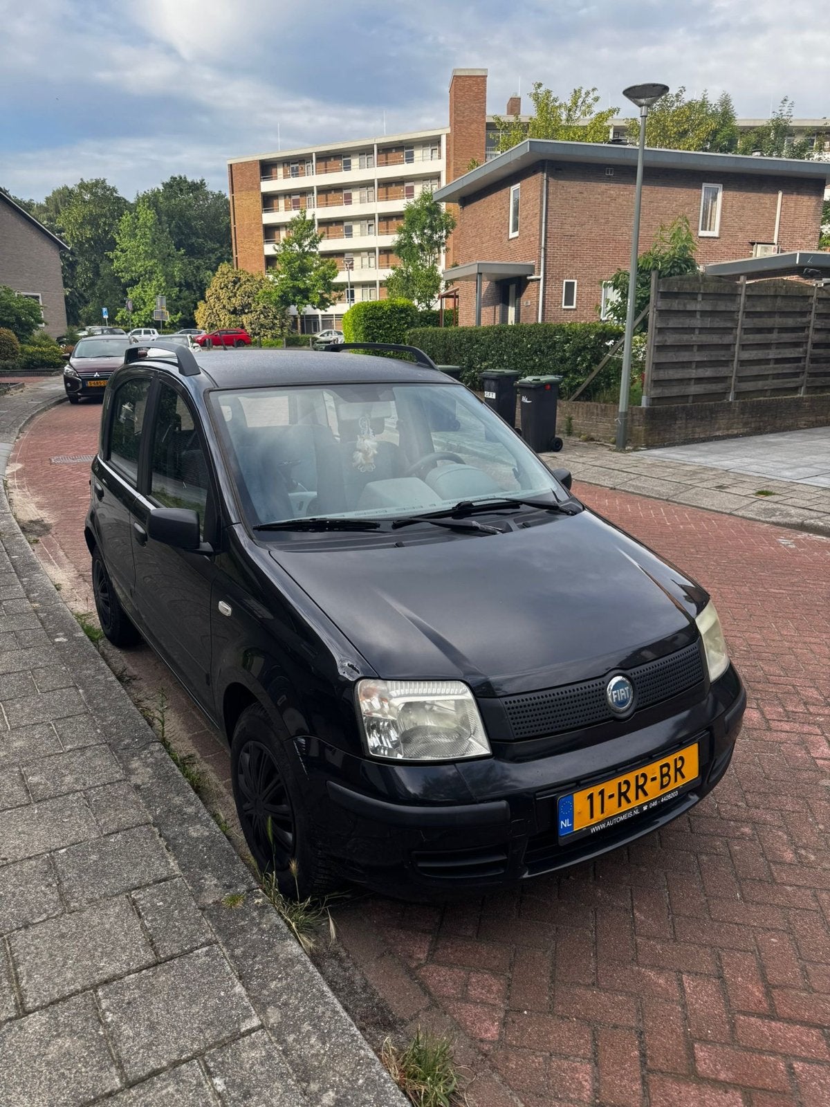 Fiat Panda 1.1 40KW 2005 Zwart, Auto's, Voorwielaandrijving, 54 pk, 4 stoelen, Zwart