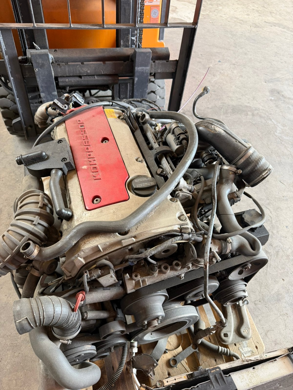 Slk 230 compressor motor met automaat bak M111, Ophalen