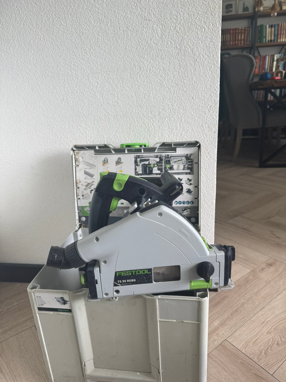 Festool ts 55 REBQ invalzaag, Ophalen, Gebruikt, Invalzaag, 30 tot 70 mm