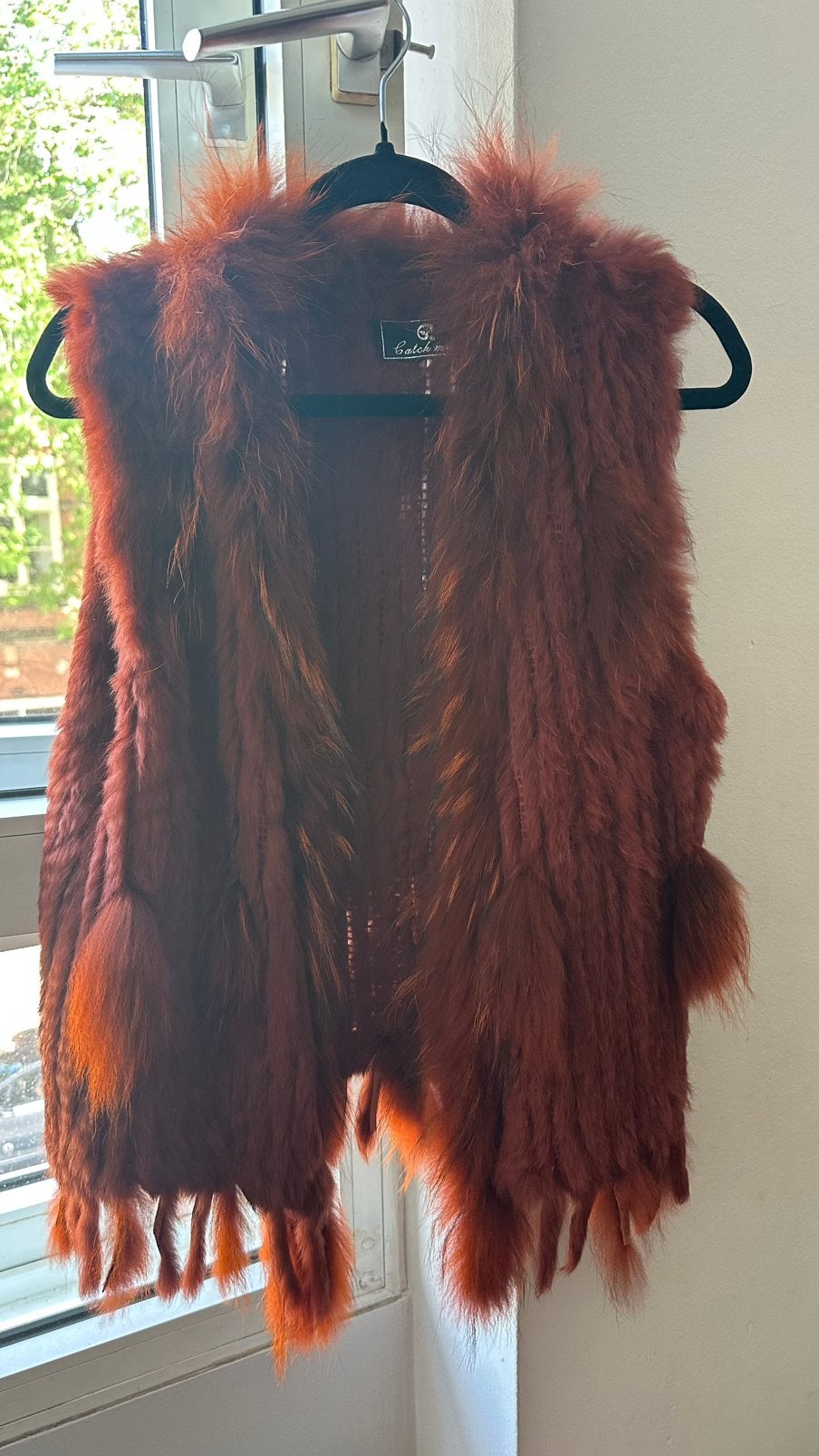 twee echte bont  vest / bodywarmers, Ophalen of Verzenden, Zo goed als nieuw, Maat 42/44 (L), Overige kleuren