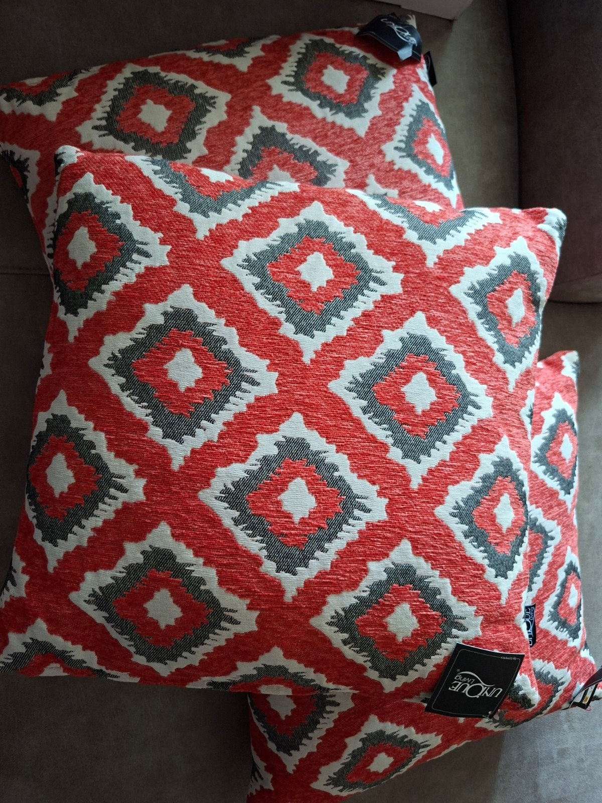 Set sierkussens Unique Living Cushion Riley 45x45cm Sugar Pi, Huis en Inrichting, Ophalen, Inclusief binnenkussen, Vierkant, Nieuw